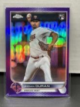 Jhoan Duran 2022 Topps Chrome Rookie RC Purple Refractor #USC34