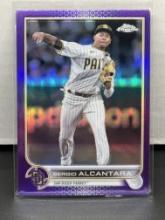 Sergio Alcantara 2022 Topps Chrome Purple Refractor #USC162