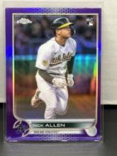 Nick Allen 2022 Topps Chrome Purple Refractor Rookie RC #USC117