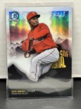 Sixto Sanchez 2018 Bowman Chrome Peaks of Potential Refractor Insert #PP-SS