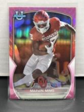 Marvin Mims 2022 Bowman Chrome U Pink Refractor #4