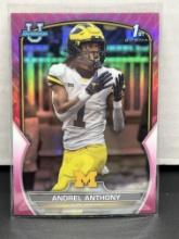 Andrel Anthony 2022 Bowman Chrome U Pink Refractor Rookie RC #63
