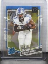 Jahmyr Gibbs 2023 Panini Clearly Donruss Rated Rookie RC Acetate #62