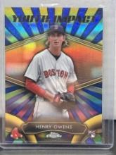 Henry Owens 2016 Topps Chrome Youth Impact Rookie RC Insert #YI-9