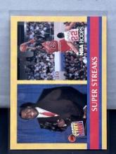 Michael Jordan Magic Johnson 1990 NBA Hoops Super Streaks #385