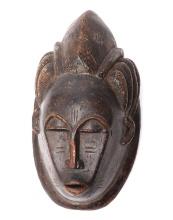Male Baule Portrait Mask, Ivory Coast