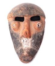 Ibo Face Mask, Polychrome Painted