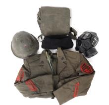 M40 Gas Mask, Helmet, & Uniform Bundle
