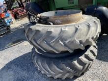 GoodYear 18.4-38 Dual Tires with Rims