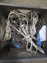 Crate of extension cords