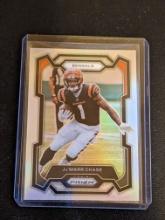 2023 Panini Prizm Football Ja'Marr Chase #56 Silver Holo Parallel Bengals