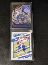 x3 lot all josh allen cards autographed with coa's