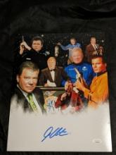 William Shanter 11x14 autographed photo with JSA COA/witnessed