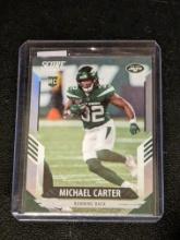 2021 PANINI CHRONICLES SCORE UPDATE RC #407 MICHAEL CARTER SILVER PRIZM Jets