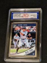 Aaron Judge 2018 Donruss optic auto Authenticated by Fivestar Grading