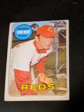 1969 Topps #635 George Culver Vintage Cincinnati Reds Baseball Card