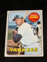 1969 Topps #87 Horace Clarke New York Yankees Vintage
