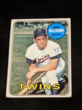 1969 Topps #30 Bob Allison Minnesota Twins Outfield Vintage