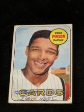 1969 Topps Vada Pinson St. Louis Cardinals Vintage Baseball Card #160