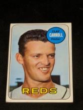 Vintage 1969 Topps Clay Carroll #26 MLB Baseball Card Cincinnati Reds