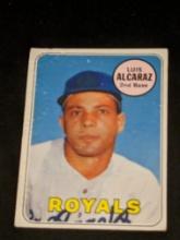 Vintage 1969 Topps Baseball Card #437 Luis Alcaraz Royals