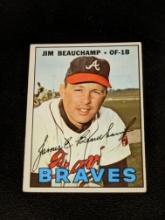 1967 Topps Atlanta Braves Baseball Card #307 Jim Beauchamp