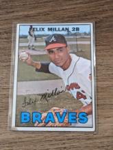1967 Topps Felix Millan Rookie RC #89 Vintage Baseball Atlanta Braves