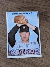 1967 Topps Baseball Chris Zachary #212 Houston Astros Vintage MLB Card