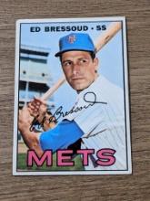 1967 Topps Baseball Card #121 Ed Bressoud New York Mets Vintage