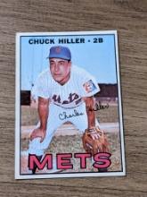 1967 Topps #198 Chuck Hiller New York Mets Original Vintage