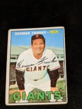 1967 Topps #116 Herman Franks San Francisco Giants Vintage Baseball Card