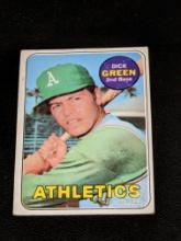 Vintage 1969 Topps #515 Dick Green Vintage Oakland Athletics Baseball Card