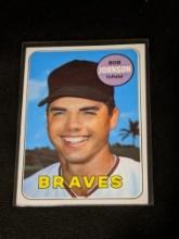 1969 Topps #261 Bob Johnson Atlanta Braves Vintage Baseball Card