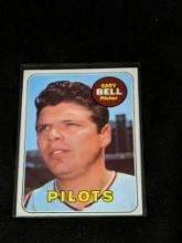 1969 Topps #377 Gary Bell Vintage Seattle Pilots Baseball Card
