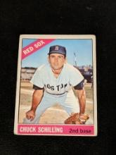 1966 Topps 6 Chuck Schilling Boston Red Sox Vintage Baseball Card