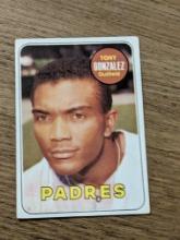 #501 tony gonzalez 1969 Topps San Diego Padres Vintage Baseball Card
