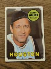 Vintage 1969 Topps #633 Harry Walker Vintage Houston Astros Baseball Card