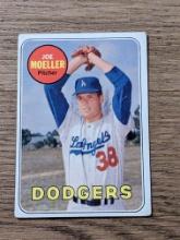 VINTAGE JOE MOELLER #444 LOS ANGELES DODGERS - 1969 TOPPS MLB BASEBALL