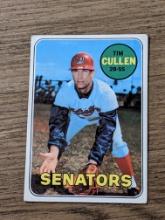 Tim cullen 1969 Topps Washington Senators Vintage MLB Baseball Card
