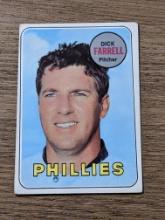 #531 Dick Farrell 1969 Topps Philadelphia Phillies Vintage Baseball Card