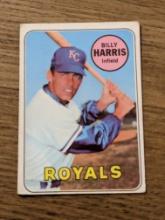 Vintage 1969 Topps #569 Billy Harris RC Vintage Kansas City Royals Baseball Card