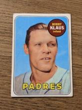 1969 Topps #387 Bobby Klaus San Diego Padres Vintage Baseball