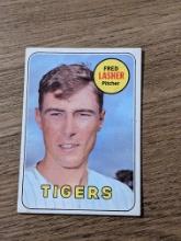 #373 1969 Topps Fred Lasher Vintage Detroit Tigers Baseball Card