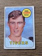 1969 Topps Fred Lasher #373  Vintage Detroit Tigers Baseball Card