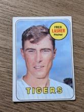 Topps 1969 Fred Lasher #373  Detroit Tigers Baseball Card Vintage