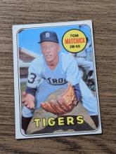 #344 Vintage 1969 Topps Tom Matchick Detroit Tigers Vintage Baseball