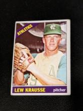 1966 Topps Lew Krausse Kansas City Athletics Vintage Baseball Card #256