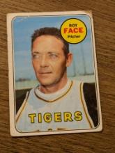 1969 Topps Baseball Roy Face #207 Detroit Tigers Vintage Card