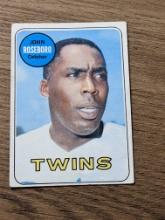 1969 Topps #218 John Roseboro Vintage Minnesota Twins Baseball Card