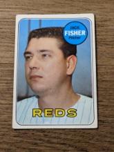 1969 Topps #318 Jack Fisher Vintage Cincinnati Reds Baseball Card